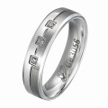 OEM/ODM Metal Ring Factory Wedding Flower Stainless Steel Wedding Band